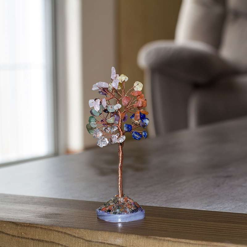 Crystal Chip Tree - Colorful Flourite