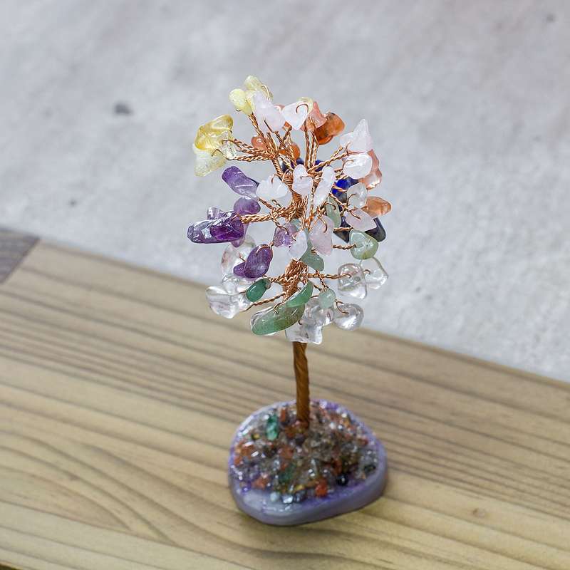 Crystal Chip Tree - Colorful Flourite