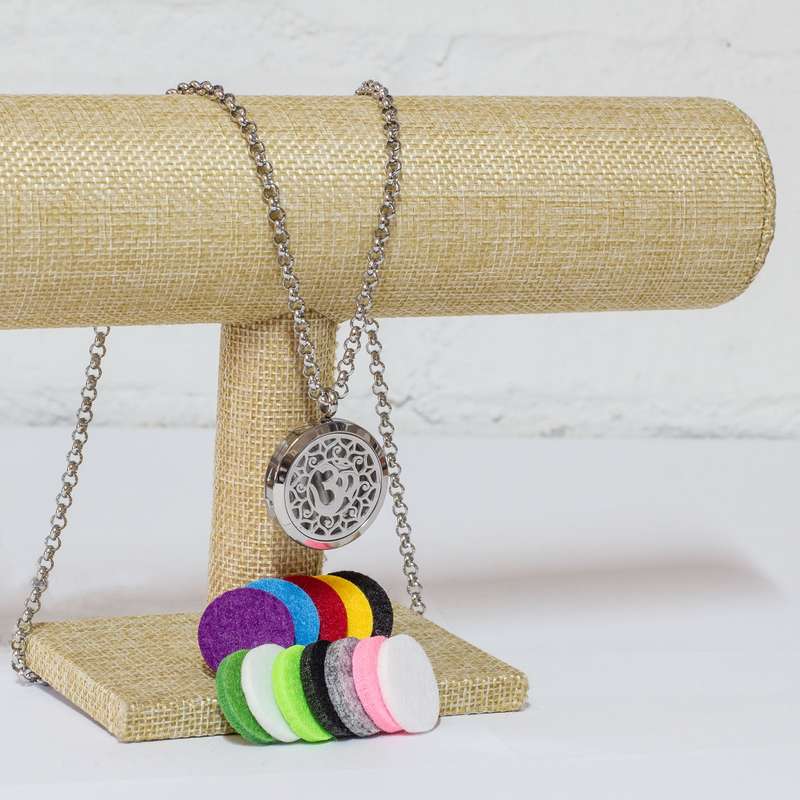Ohm Lotus Diffuser Necklace
