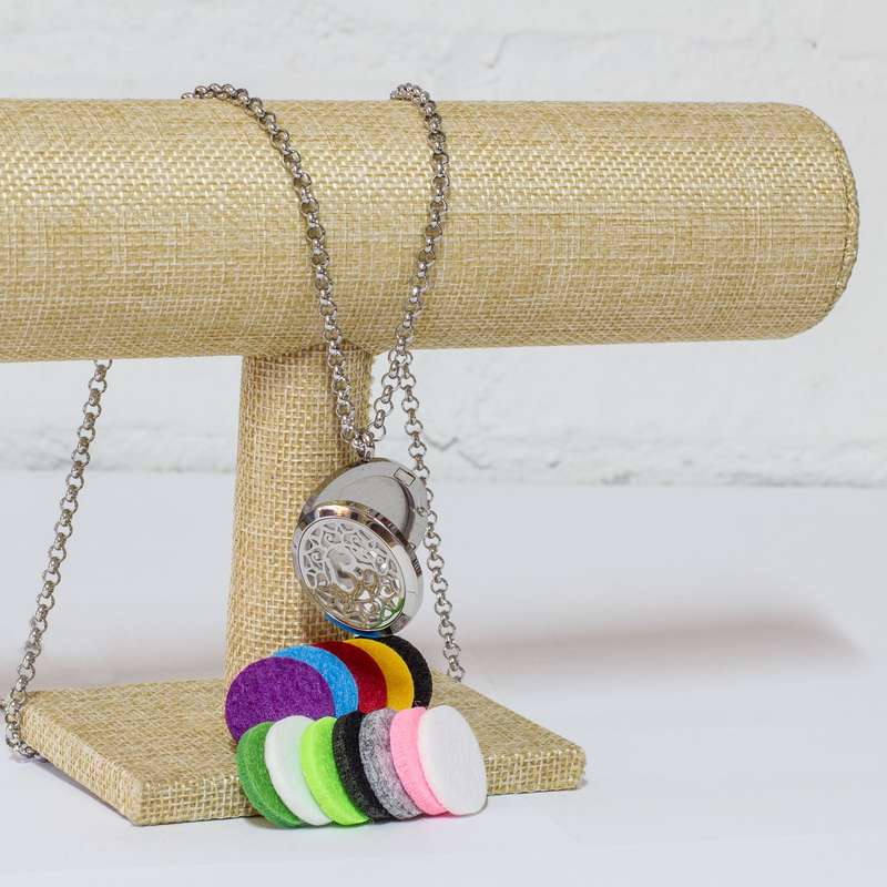 Ohm Lotus Diffuser Necklace
