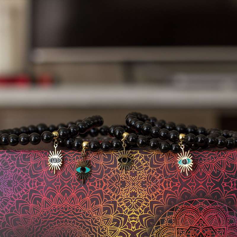 Evil Eye Black Obsidian Bracelet