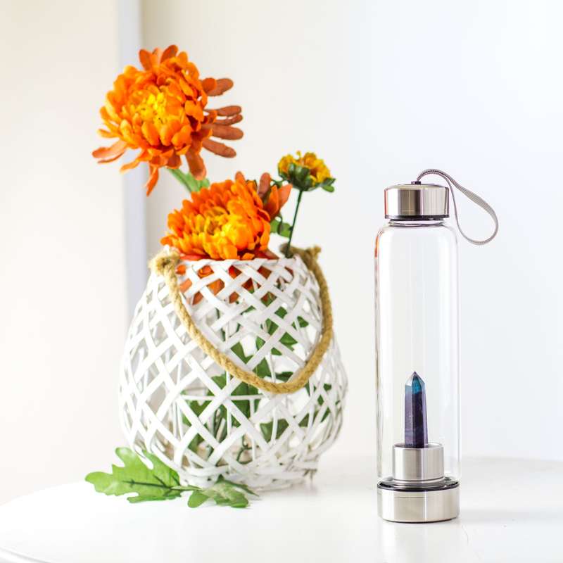 Crystal Essence Water Bottle - Fluorite