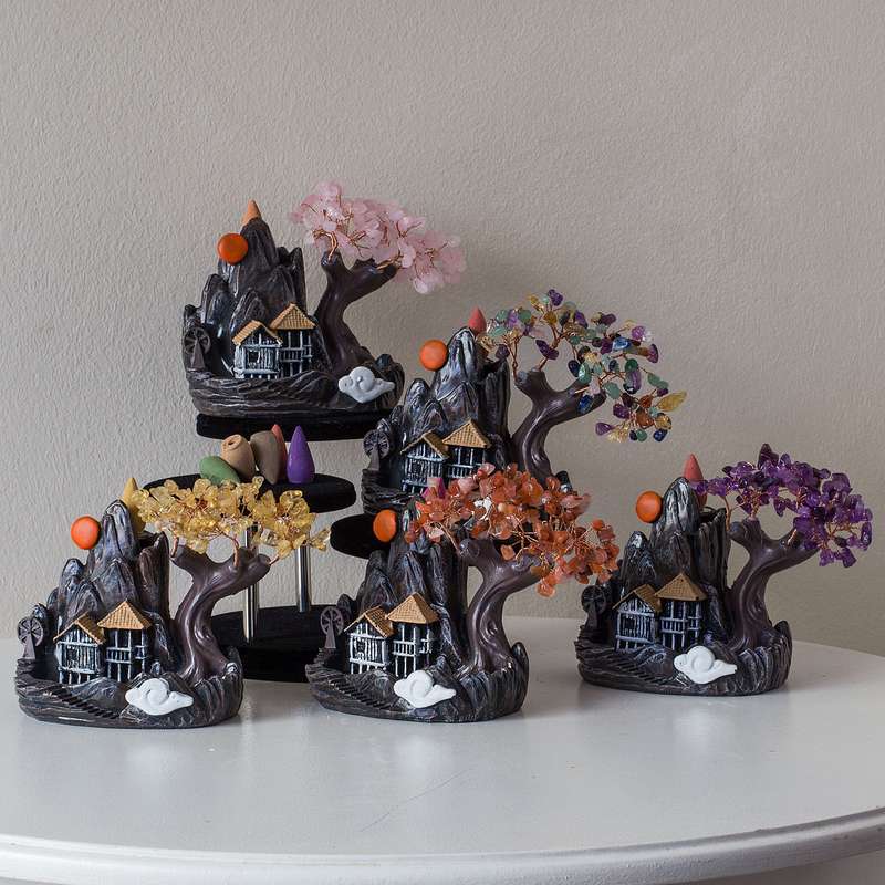 Crystal Backflow Burner - Amethyst