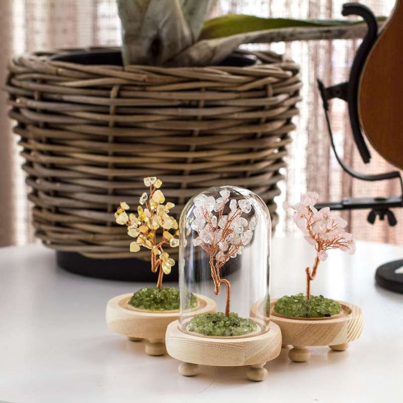 Crystal / Gemstone tree of life - Rose Quartz