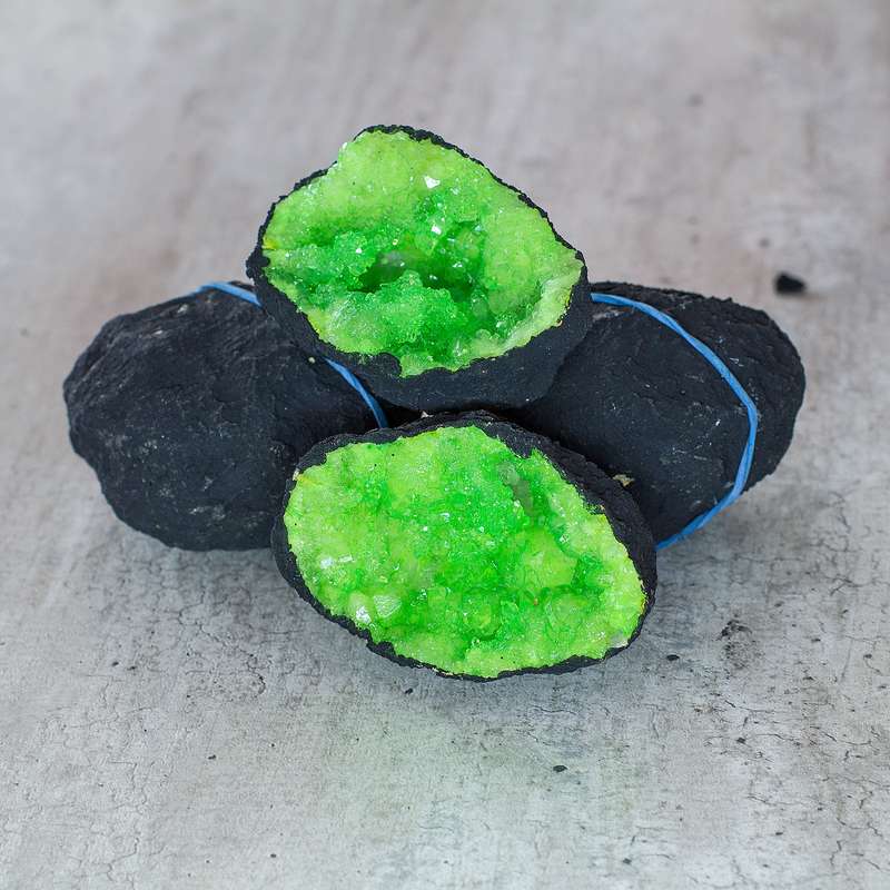 Agate Surprise Geode - Color Treated - Green