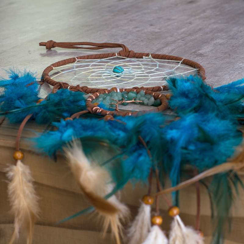 Dream Catcher - Blue - Green Aventurine