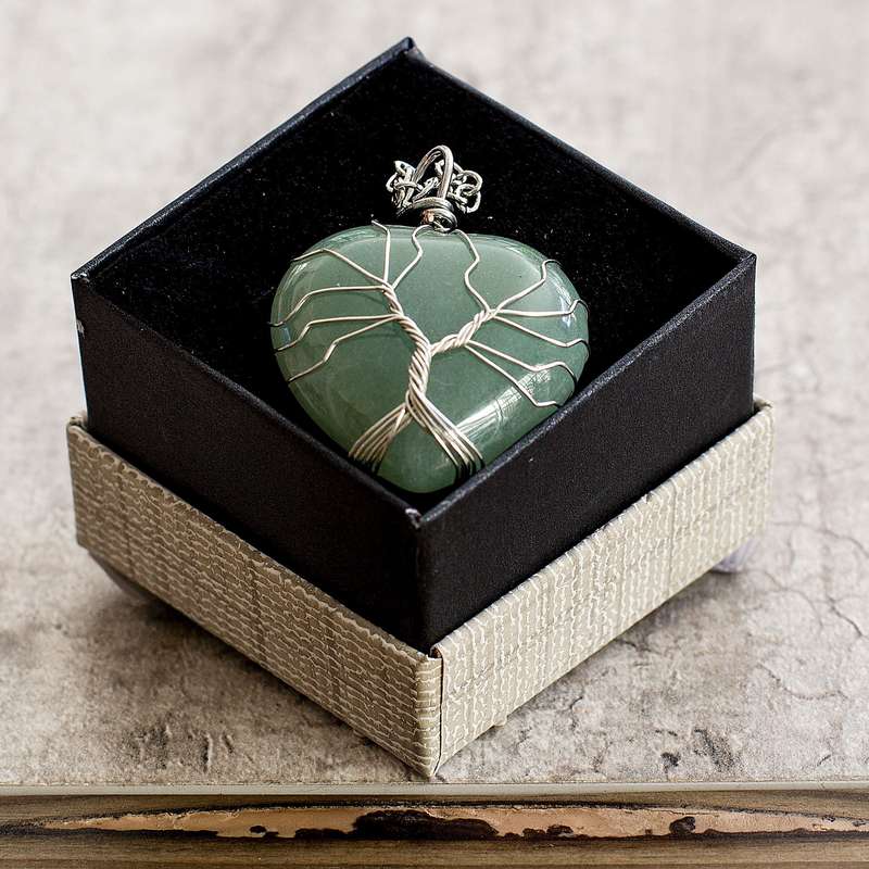 Heart Necklaces - Aventurine