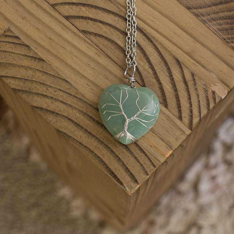Heart Necklaces - Aventurine