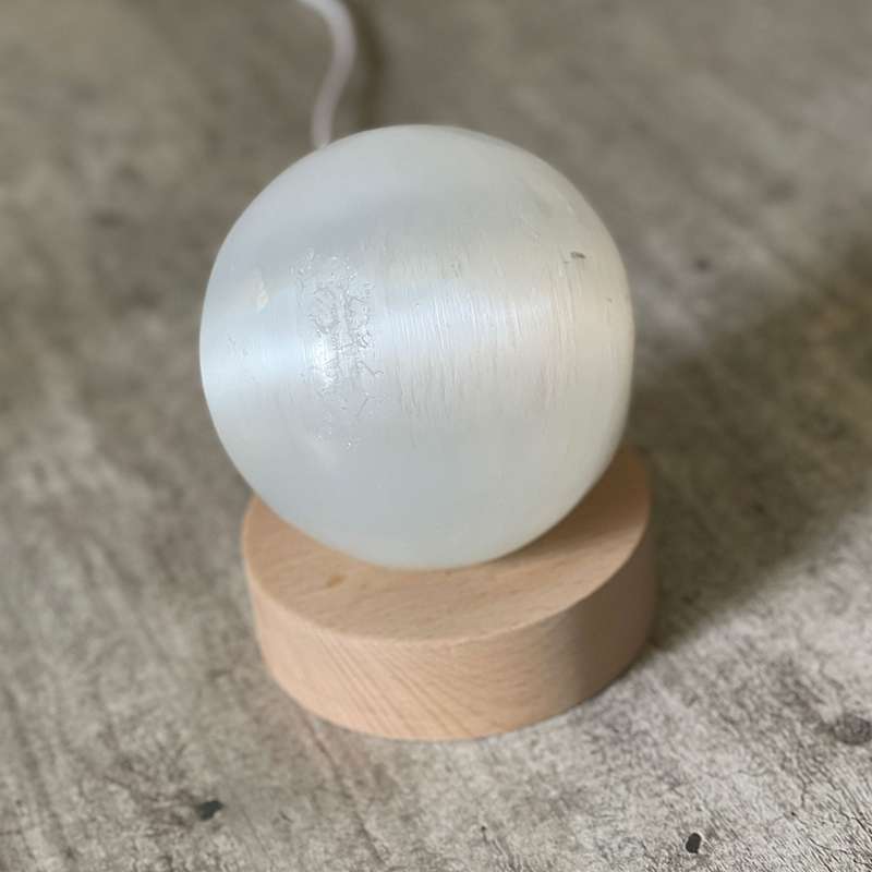 Selenite Lamp - Sphere