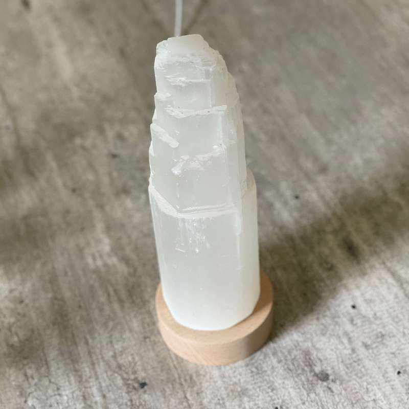 Selenite Lamp - Tower Large