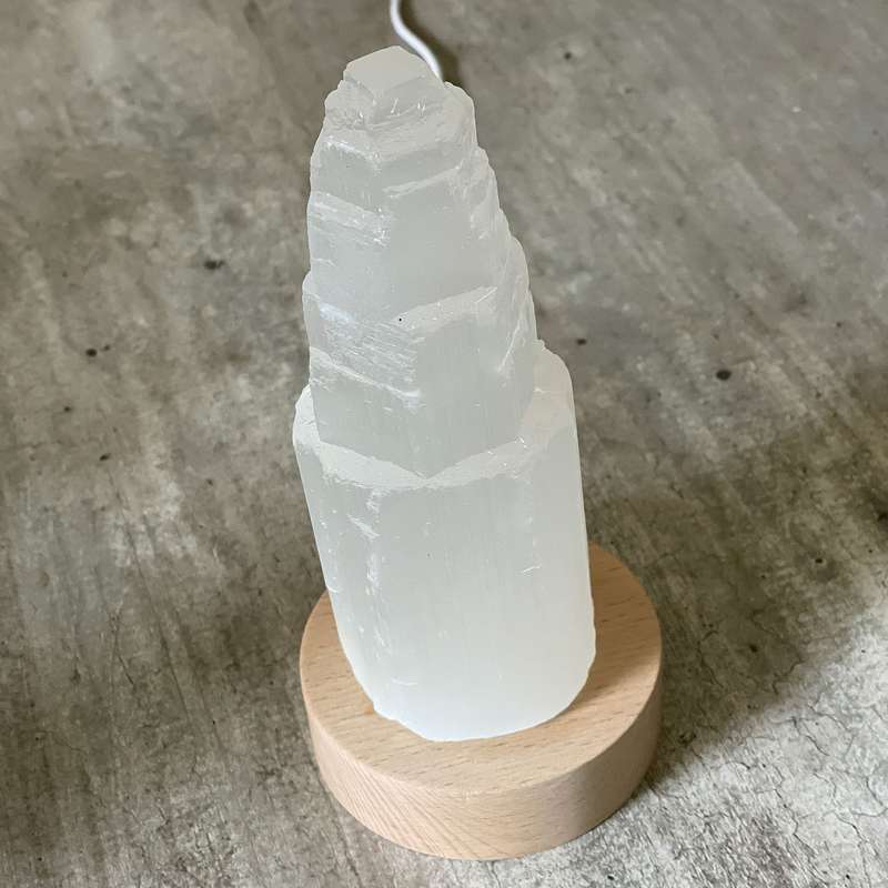 Selenite Lamp - Tower Small