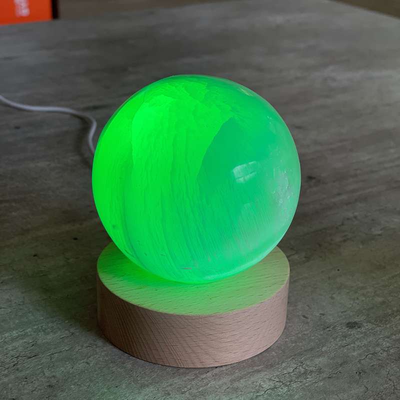 Selenite Lamp - Sphere