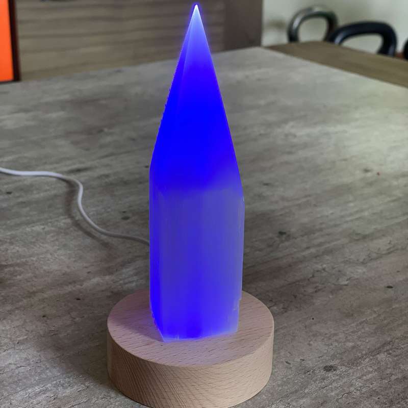 Selenite Lamp - Pencil Point Small