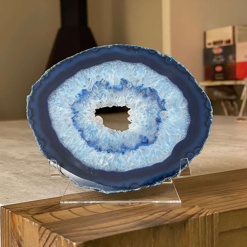 Agate Slice - Blue - Size 5 (13cm x 10cm)