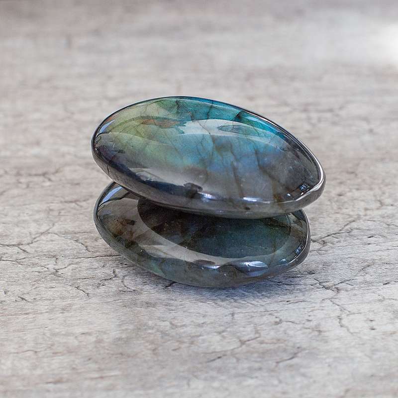 Labradorite Soapstone Worry Stone