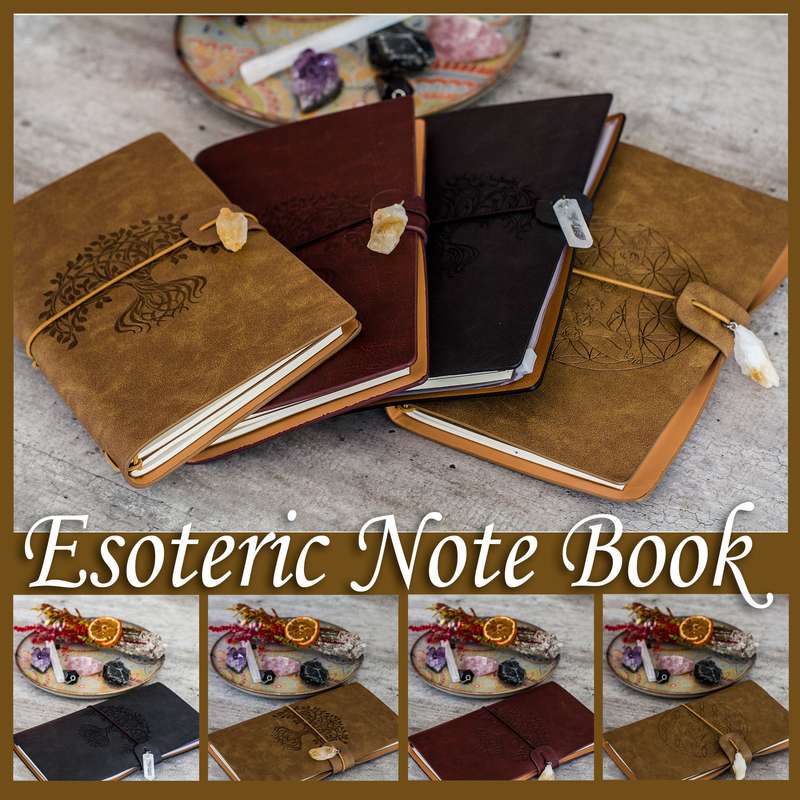 Manifestation Journal - Tree of Life (Black Leather)
