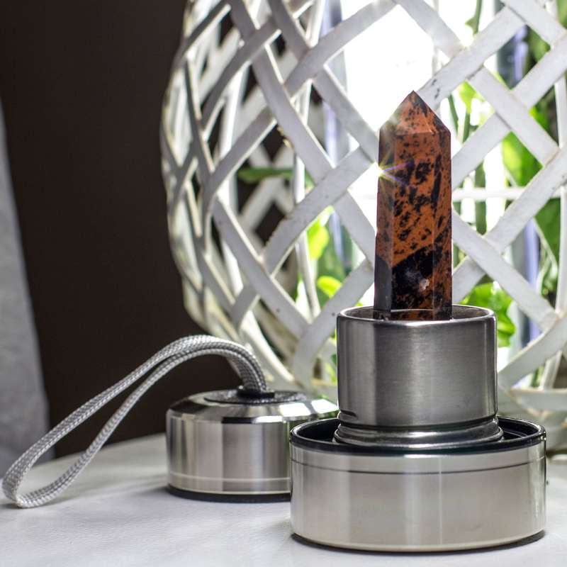 Crystal Essence Water Bottle - Mahogany Obsidian