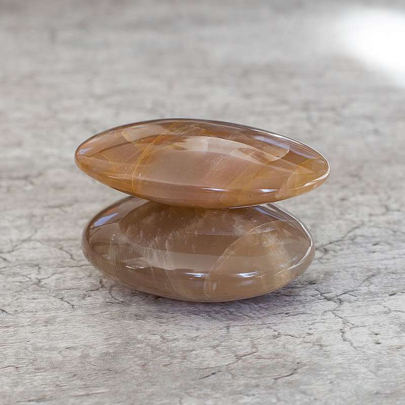 Moonstone Earth Tone Worry Stone