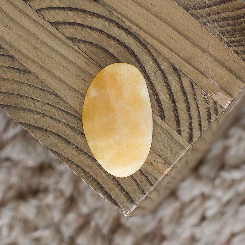 Orange Calcite Worry Stone