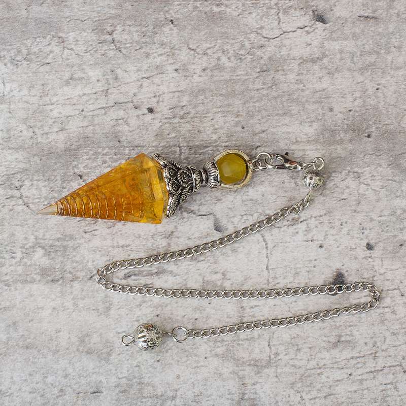 Pendulum - Citrine - Resin