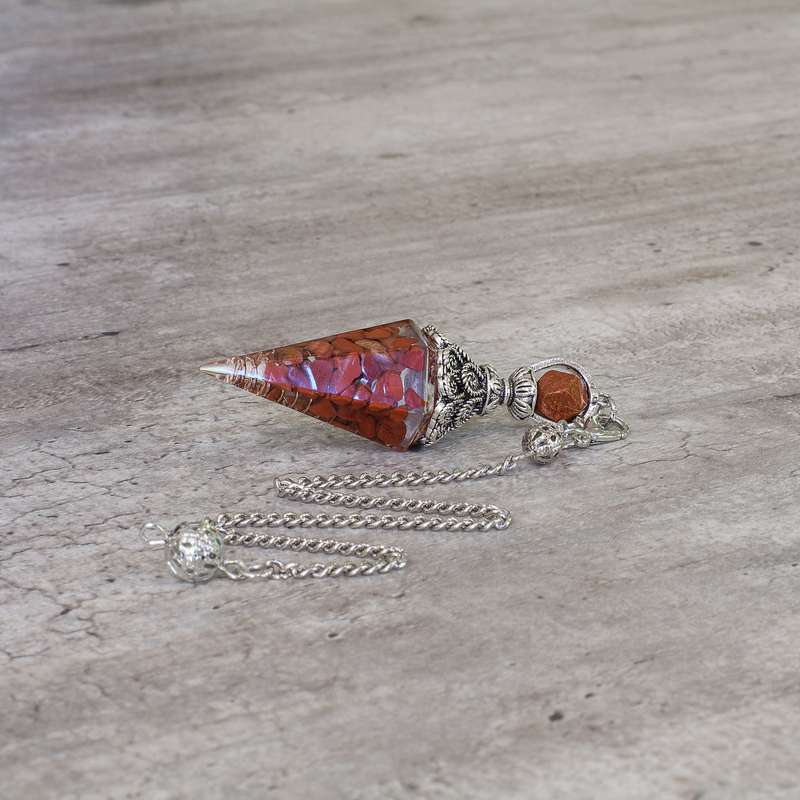 Pendulum - Red Jasper - Resin