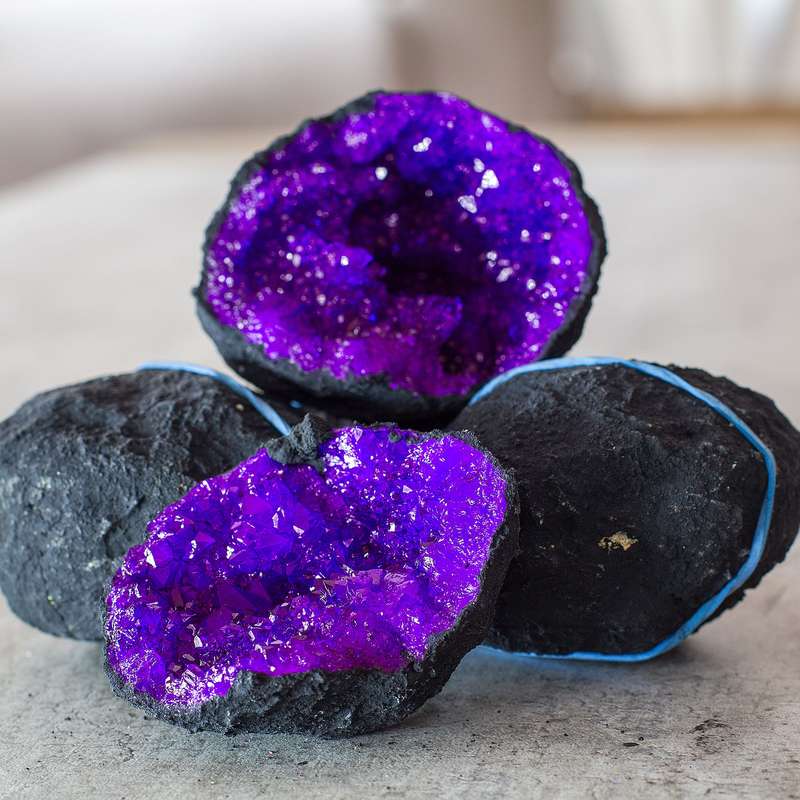 Agate Surprise Geode - Color Treated - Purple