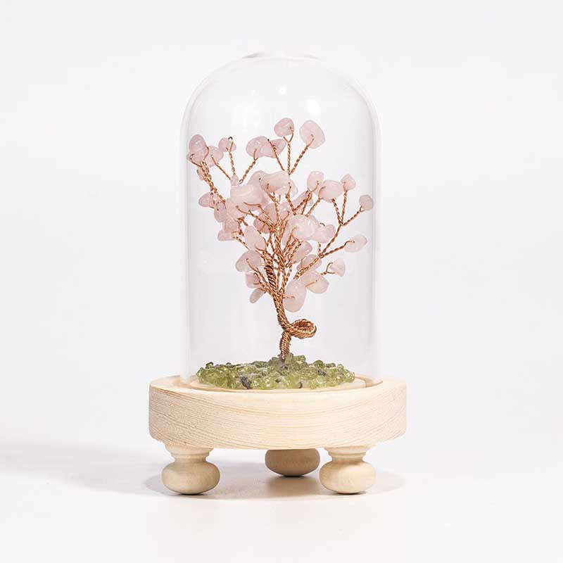 Crystal / Gemstone tree of life - Rose Quartz