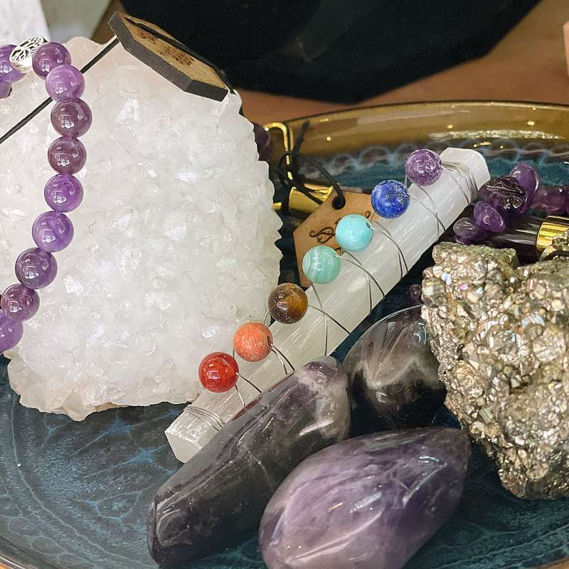 Selenite - 7 Chakra Charging Stick