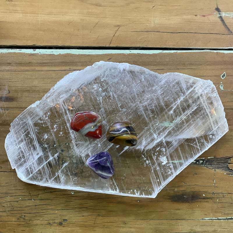 Selenite Slab - Charging plate