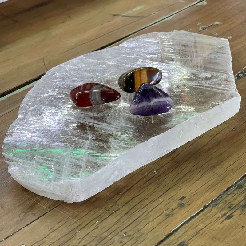 Selenite Slab - Charging plate