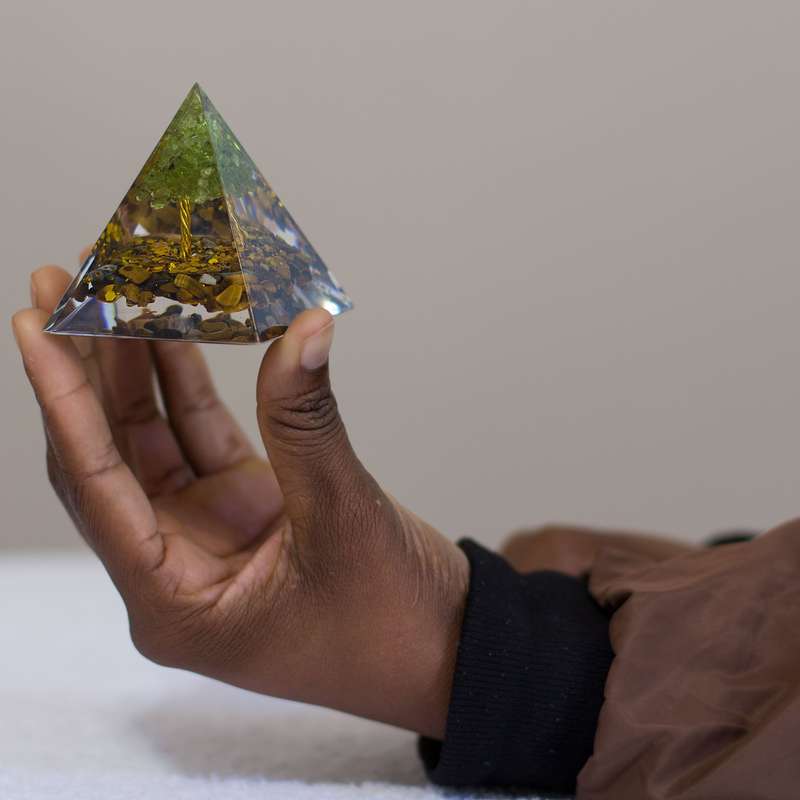Orgonite Pyramid - Tiger's Eye