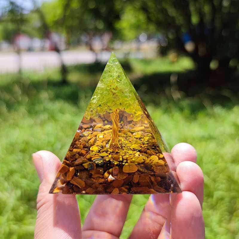 Orgonite Pyramid - Tiger's Eye