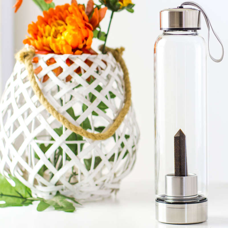 Crystal Essence Water Bottle - Tiger's Eye