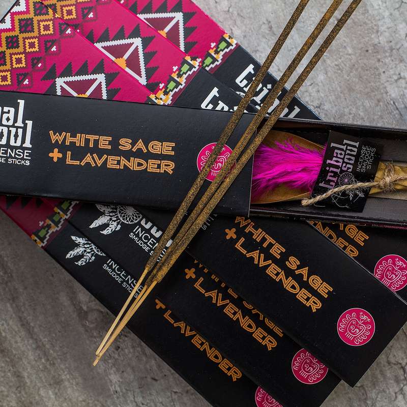 Tribal Soul - White Sage & Lavender Incense Sticks