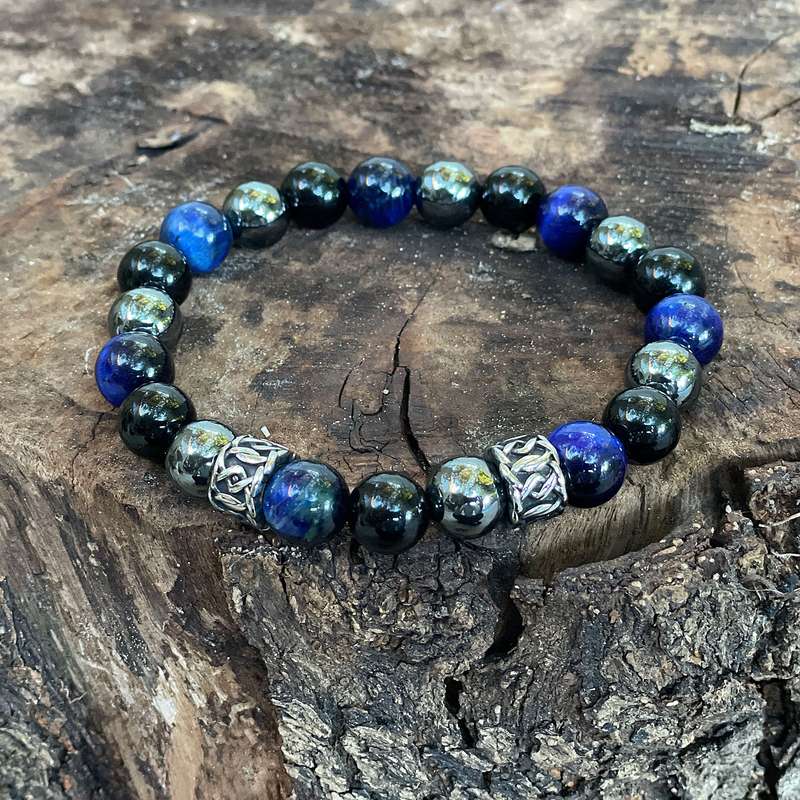 The Triple Protection Bracelet (10mm) Blue
