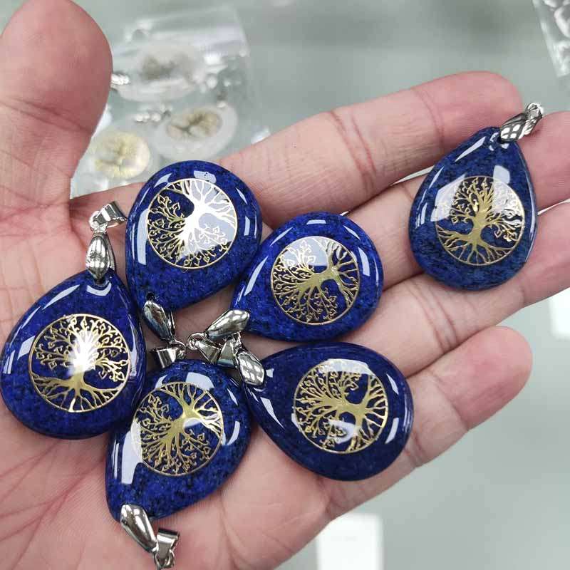 Water Drop Necklace - Lapis Lazuli