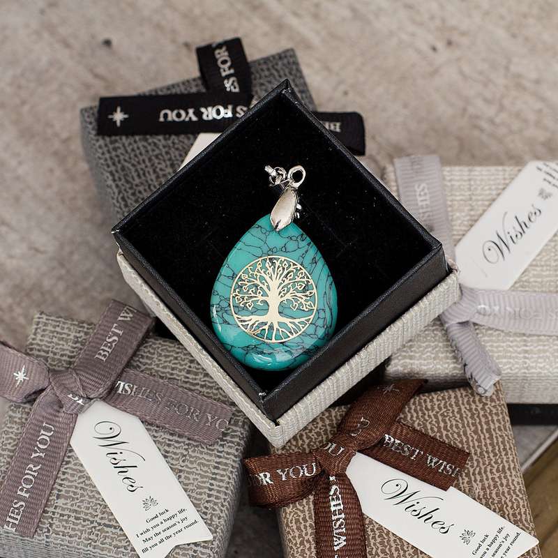 Water Drop Necklace - Turquoise
