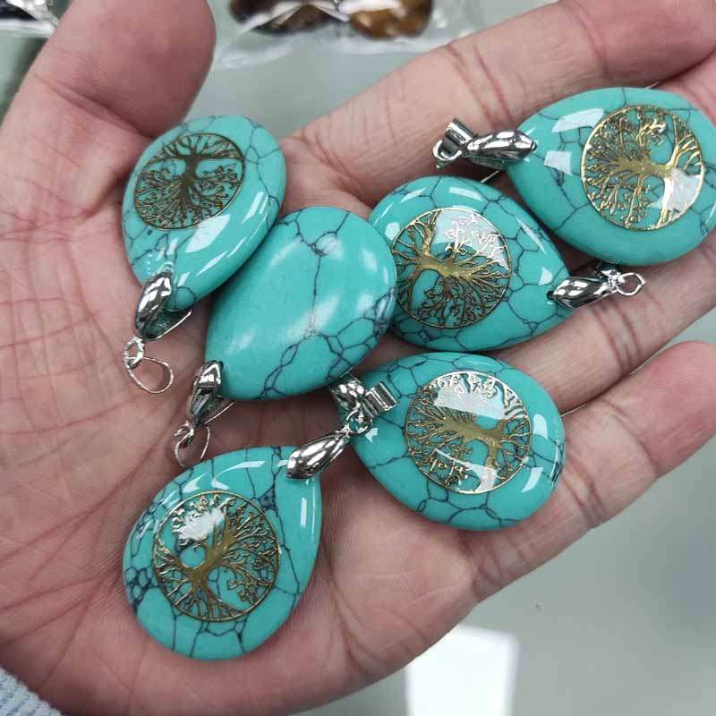 Water Drop Necklace - Turquoise