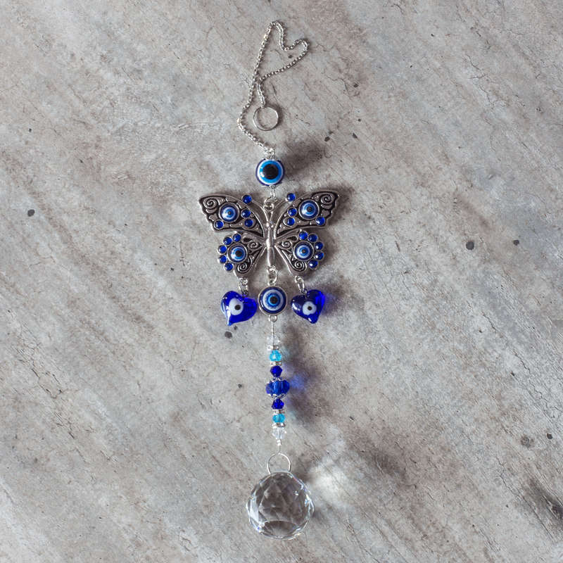 Evil Eye Butterfly Sun Catcher