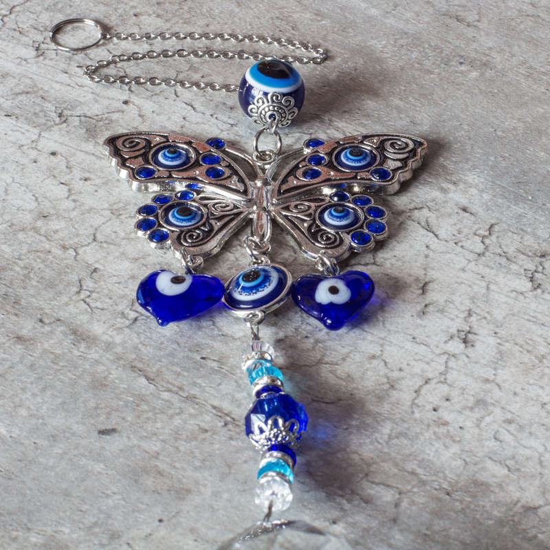 Evil Eye Butterfly Sun Catcher