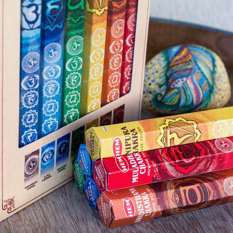 7 Chakra Incense Sticks Gift Pack