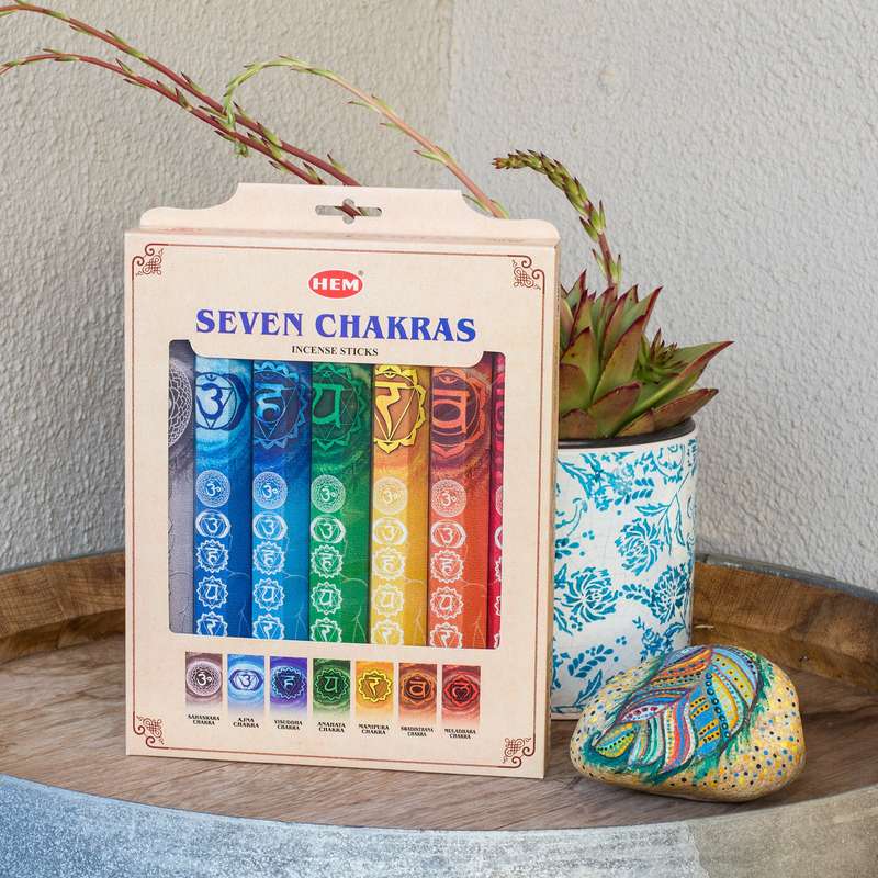 7 Chakra Incense Sticks Gift Pack