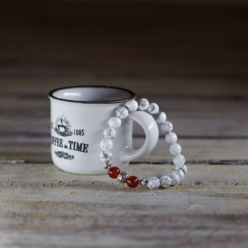 Howlite Warrior Bracelet