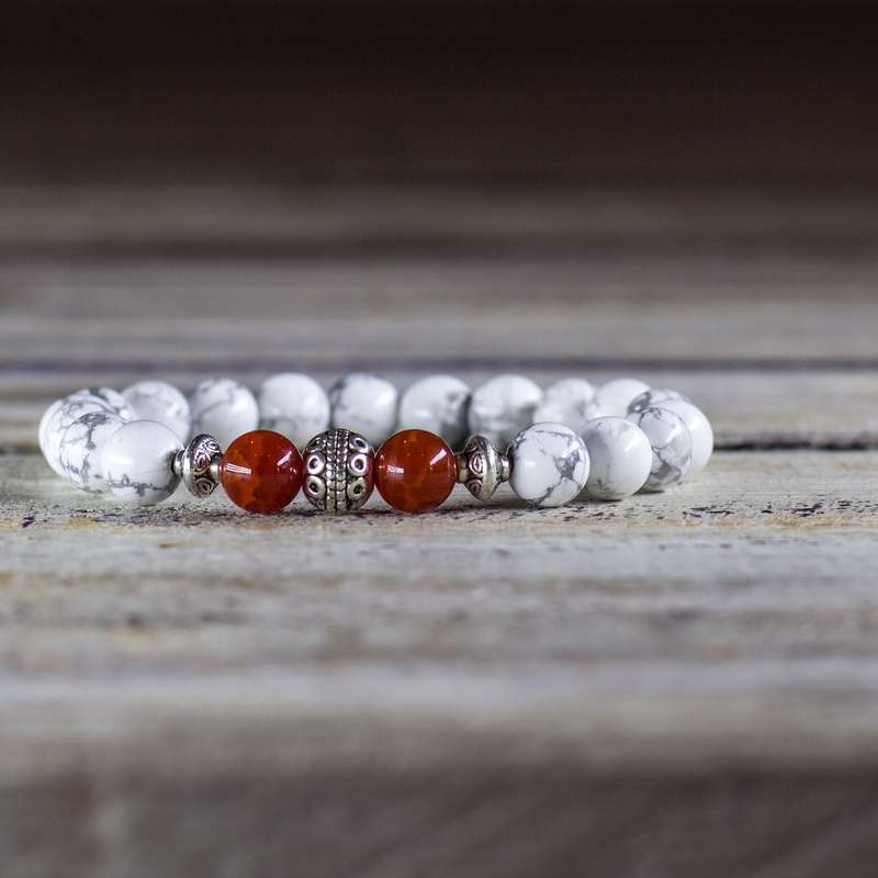 Howlite Warrior Bracelet