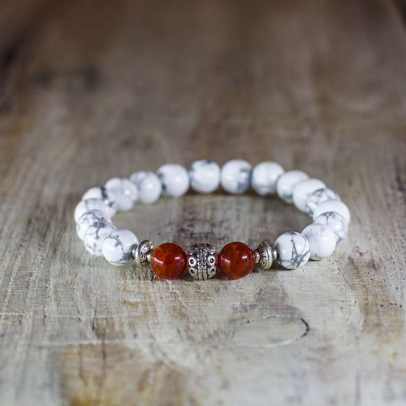 Howlite Warrior Bracelet