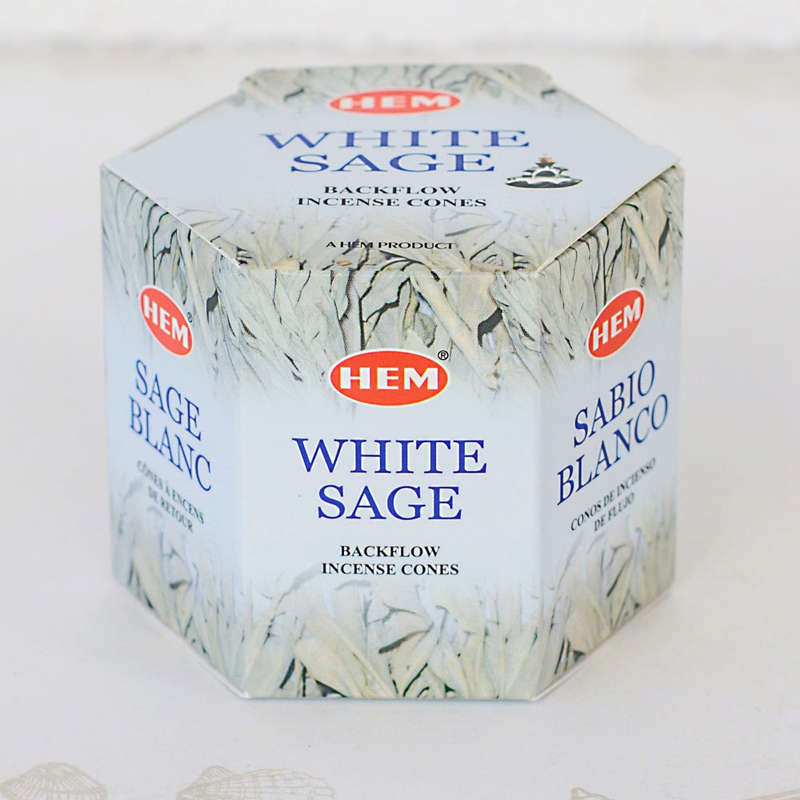White Sage Back-flow Incense Cones