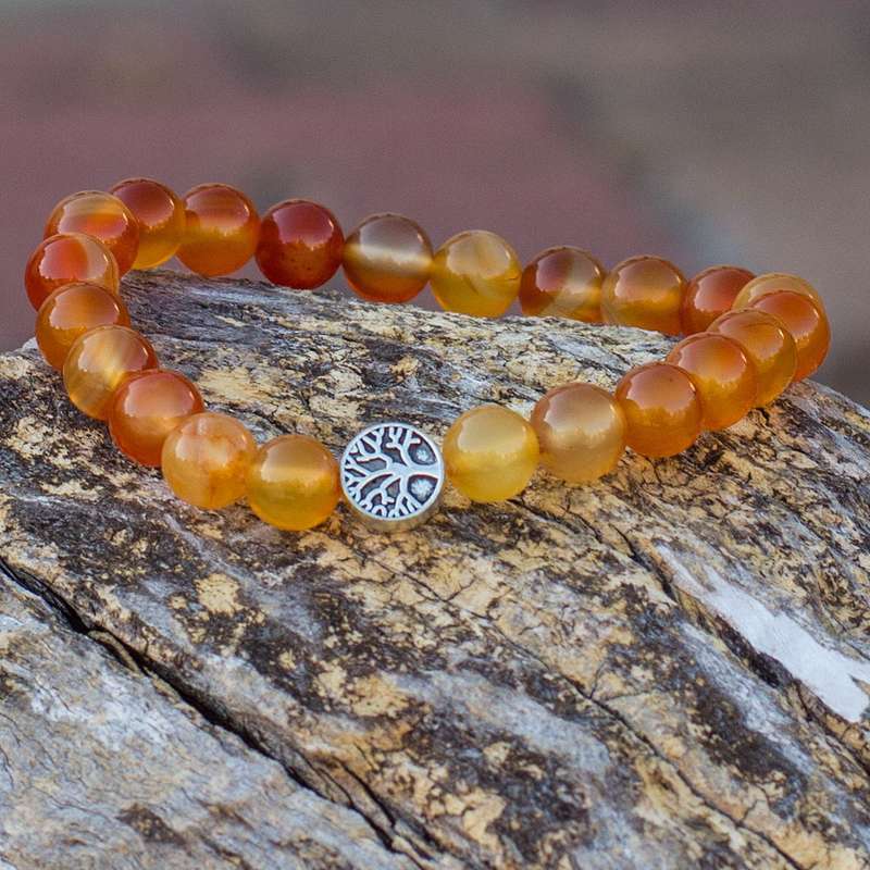 The Sunset Bracelet - Carnelian