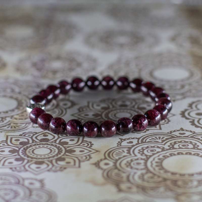 The Fire Bracelet - Red Garnet