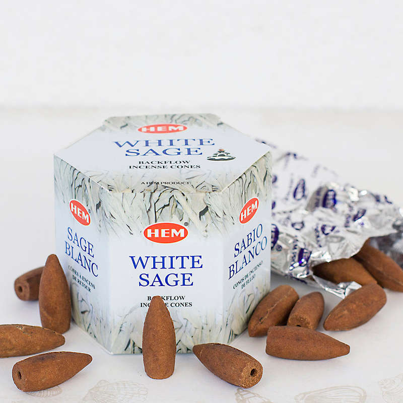 White Sage Back-flow Incense Cones