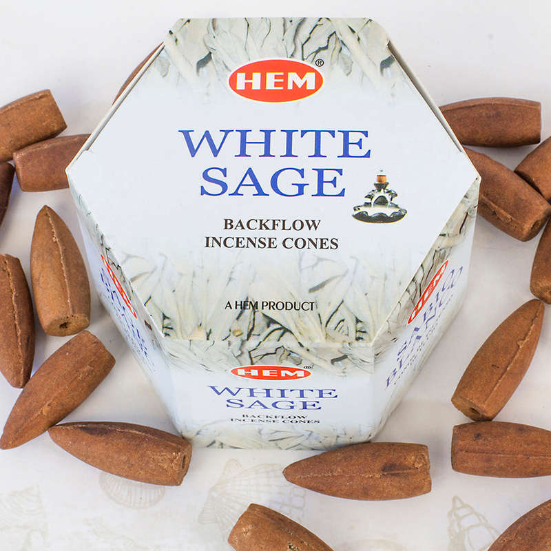 White Sage Back-flow Incense Cones